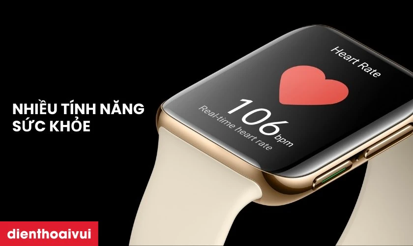 T&iacute;ch hợp nhiều t&iacute;nh năng chăm s&oacute;c sức khỏe v&agrave; luyện tập
