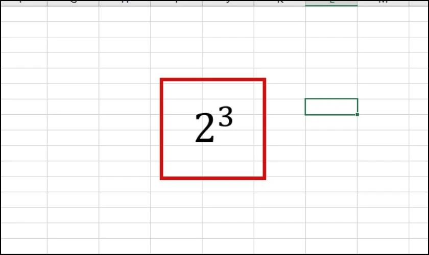 Cách biết số mũ trên, dưới trong Excel