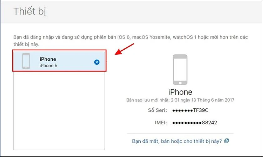 Bấm v&agrave;o biểu tượng dấu x