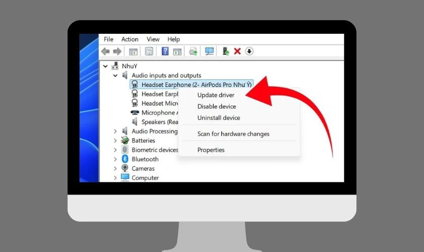 Kiểm tra và bật lại thiết bị âm thanh trong Device Manager
