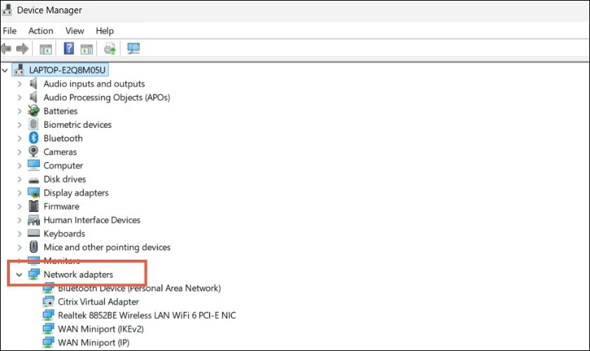 Kiểm tra trạng thái Ethernet trên Windows