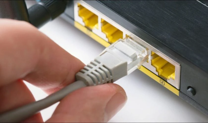 Kiểm tra và thay thử dây Ethernet