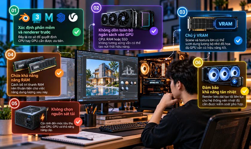 Kinh nghiệm build PC thiết kế đồ họa tối ưu