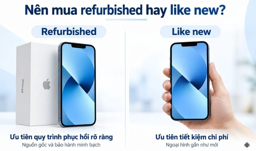 Nên mua iPhone refurbished hay like new?