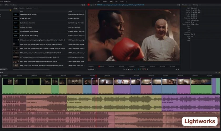 Phần mềm edit video chuyên nghiệp Lightworks