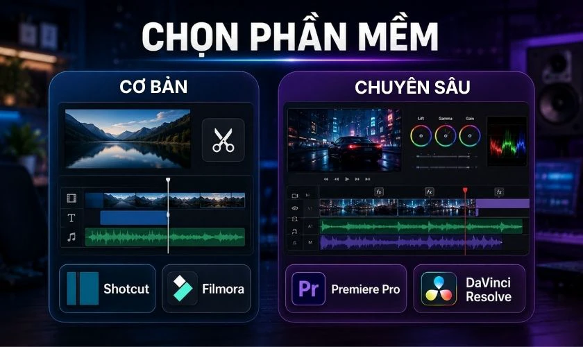 Cách chọn phần mềm edit video trên máy tính phù hợp