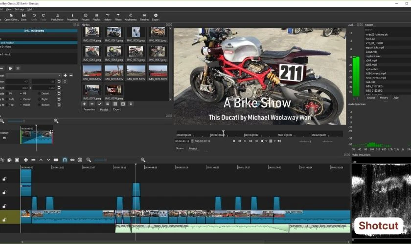 Phần mềm biên tập videoShotcut