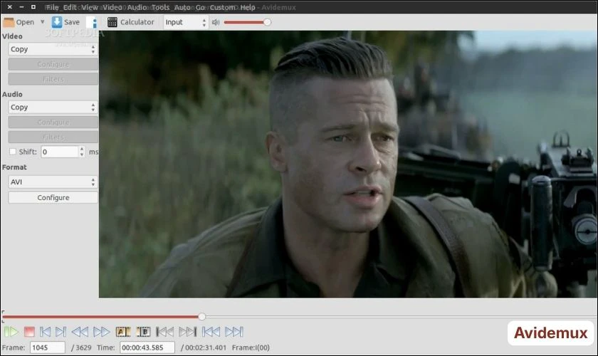 Phần mềm edit video đơn giản Avidemux