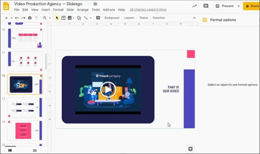 Phần mềm tr&igrave;nh chiếu Google Slides