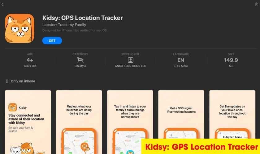 Kidsy: GPS Location Tracker l&agrave; phần mềm theo d&otilde;i tr&ecirc;n điện thoại OPPO