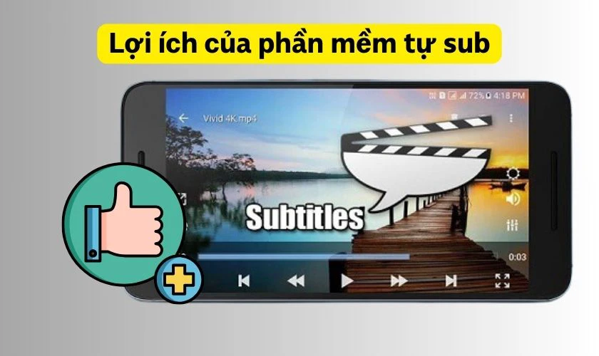 Lợi &iacute;ch của phần mềm tự dịch sub tr&ecirc;n điện thoại