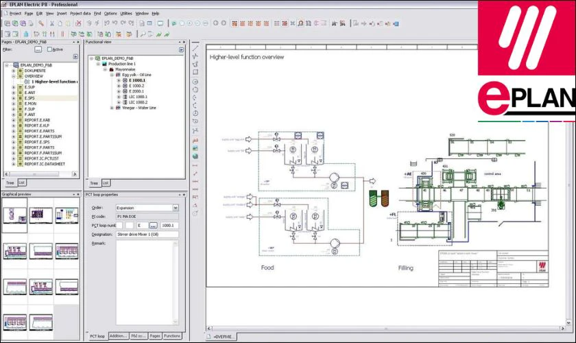 Eplan l&agrave; phần mềm cao cấp chuy&ecirc;n về thiết kế hệ thống điện tự động h&oacute;a c&ocirc;ng nghiệp