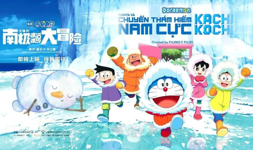 Phim hoạt h&igrave;nh Doraemon đ&aacute;ng xem - Nobita V&agrave; Chuyến Th&aacute;m Hiểm Nam Cực