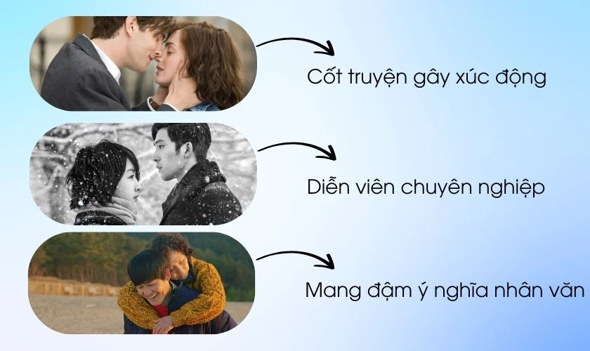 Đặc trưng của những bộ phim t&acirc;m l&yacute; t&igrave;nh cảm hay