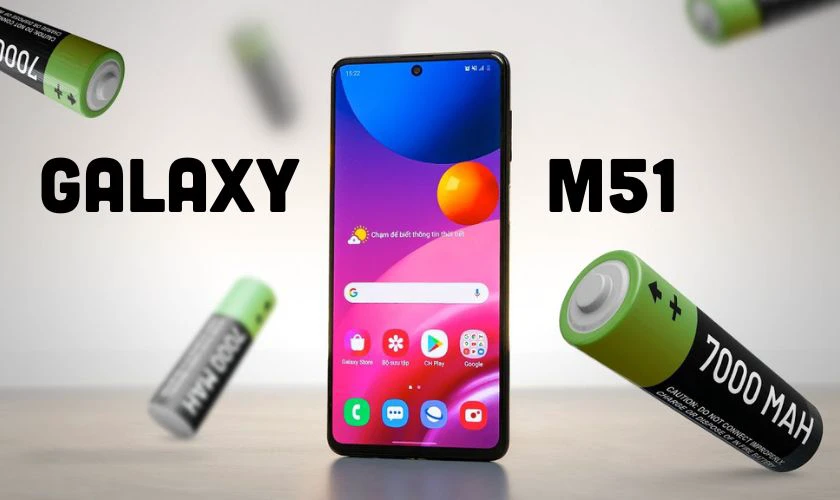 Điện thoại pin 7000mAh Samsung Galaxy M51 pin tr&acirc;u gi&aacute; tốt
