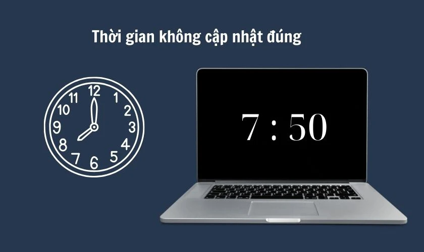 Kh&ocirc;ng hiển thị ng&agrave;y giờ ch&iacute;nh x&aacute;c tr&ecirc;n m&aacute;y t&iacute;nh
