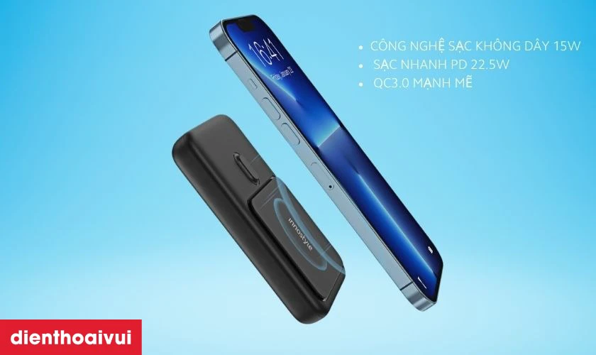 C&ocirc;ng nghệ sạc kh&ocirc;ng d&acirc;y 15W, sạc nhanh PD 22.5W v&agrave; QC3.0 mạnh mẽ