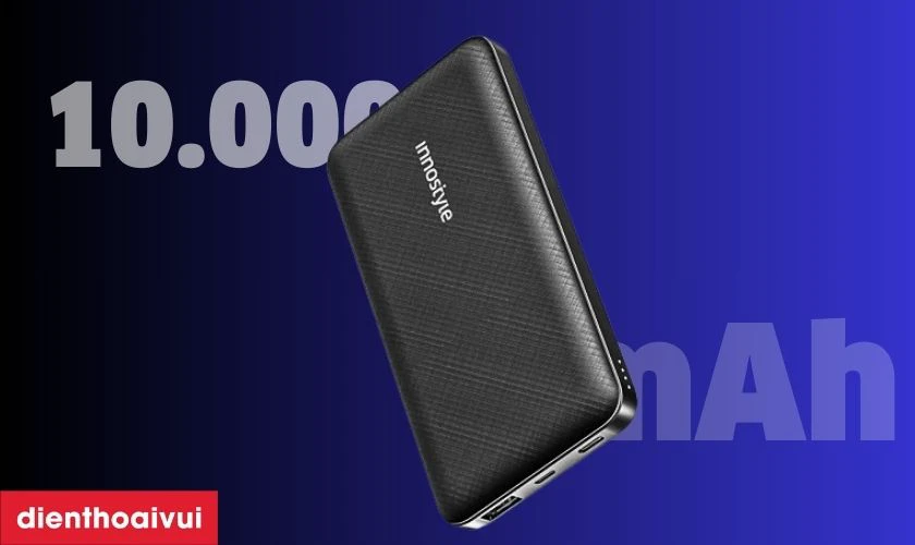 Đặc điểm của sản phẩm Pin dự ph&ograve;ng Innostyle Powermax 10.000mAh PD/QC3.0 20W IP20PD