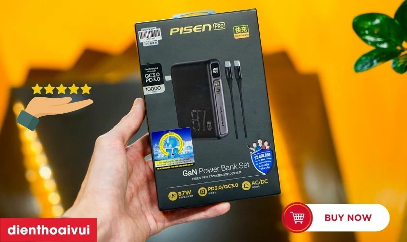 N&ecirc;n mua pin dự ph&ograve;ng Pisen Pro Super High Power Box 10.000 mAh 87W ở đ&acirc;u uy t&iacute;n?