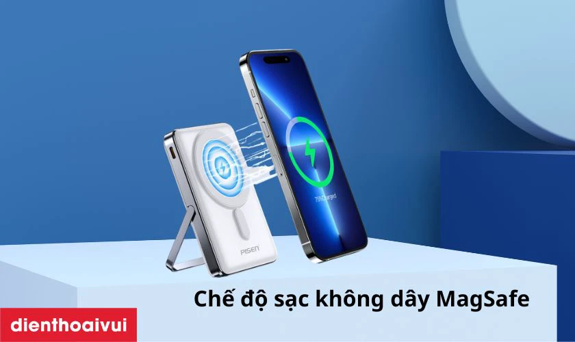 Chế độ sạc nhanh 30W, sạc kh&ocirc;ng d&acirc;y MagSafe