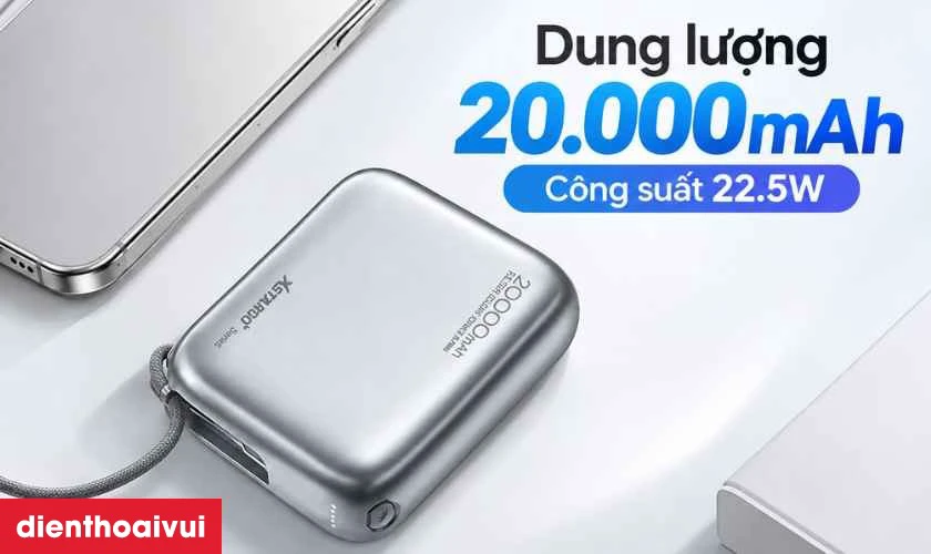 Th&ocirc;ng số kỹ thuật pin dự ph&ograve;ng StarGO Gem 2 20000mAh 22.5W