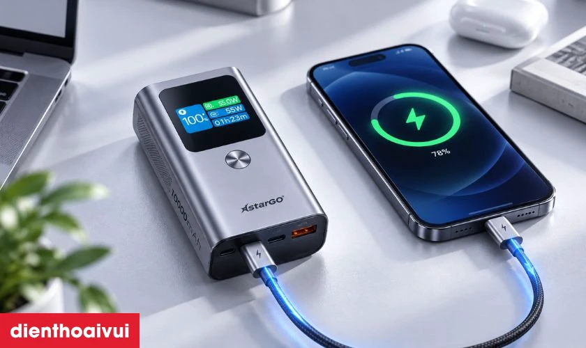 Kiểm so&aacute;t d&ograve;ng điện v&agrave; c&ocirc;ng suất sạc