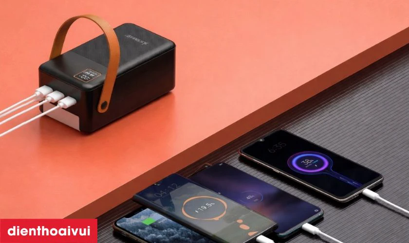 Pin dự ph&ograve;ng StarGO Power 60000mAh 22.5W nhiều cổng kết nối c&oacute; đ&egrave;n pin