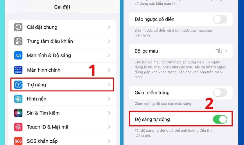 Giảm độ sáng màn hình iPhone 14 Pro Max