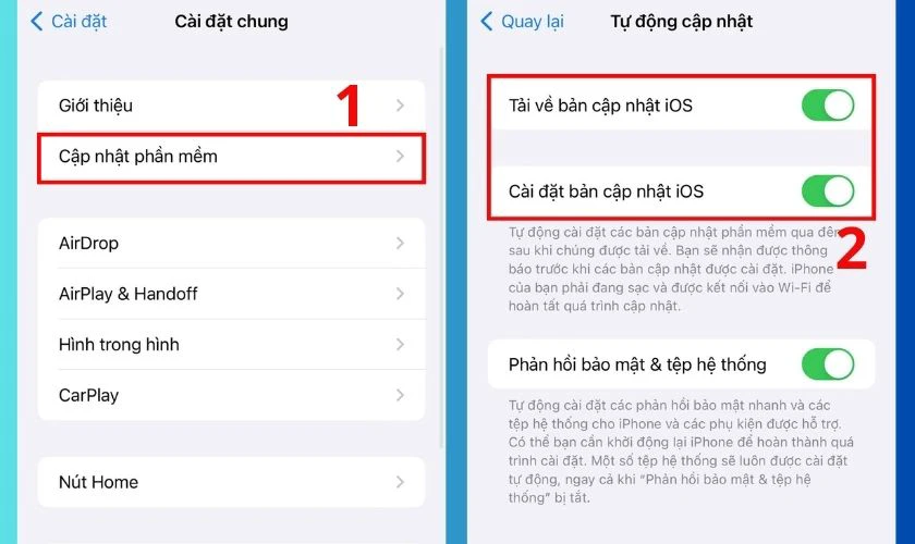 Tắt chức năng tự động cập nhật phần mềm
