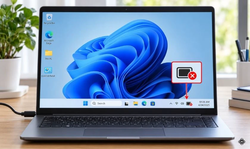 Dấu hiệu nhận biết lỗi pin laptop có dấu X