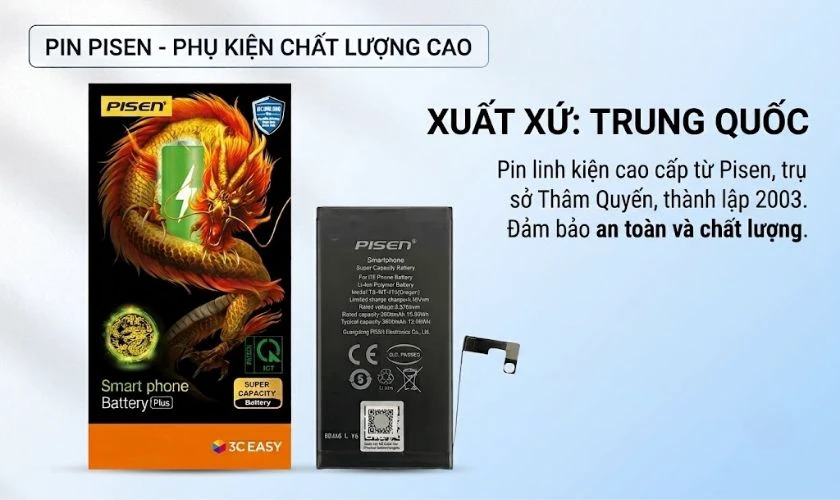 Pin Pisen của nước nào?