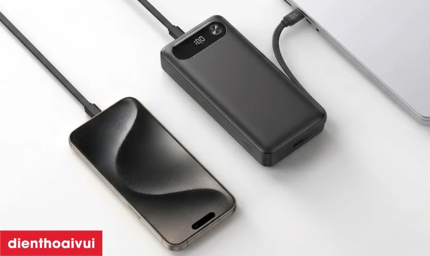 Pin sạc dự ph&ograve;ng Anker 20000mAh 87W A1383 t&iacute;ch hợp c&aacute;p Type-C
