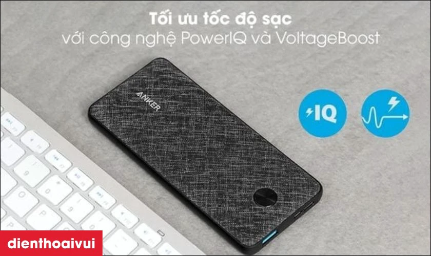 C&ocirc;ng nghệ PowerIQ hỗ trợ sạc nhanh th&ocirc;ng minh