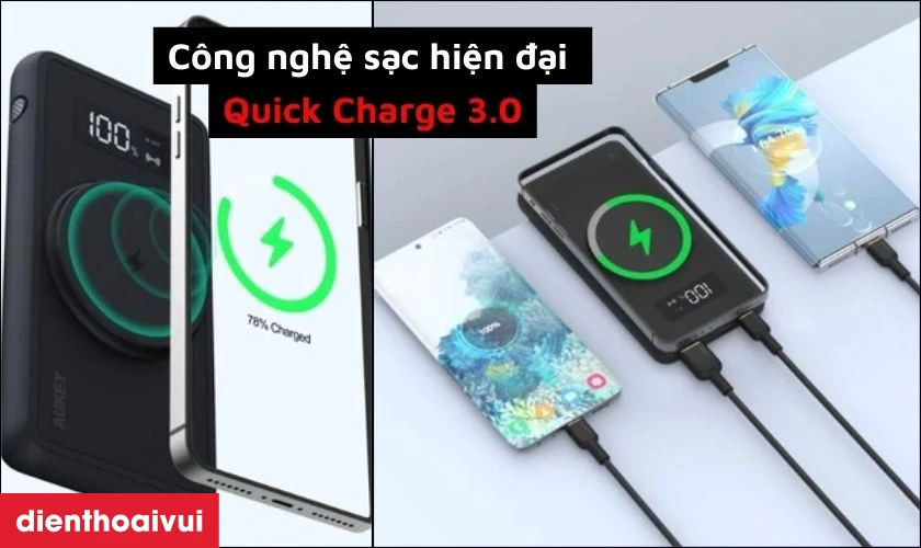 Công nghệ sạc nhanh tiên tiến, mạnh mẽ