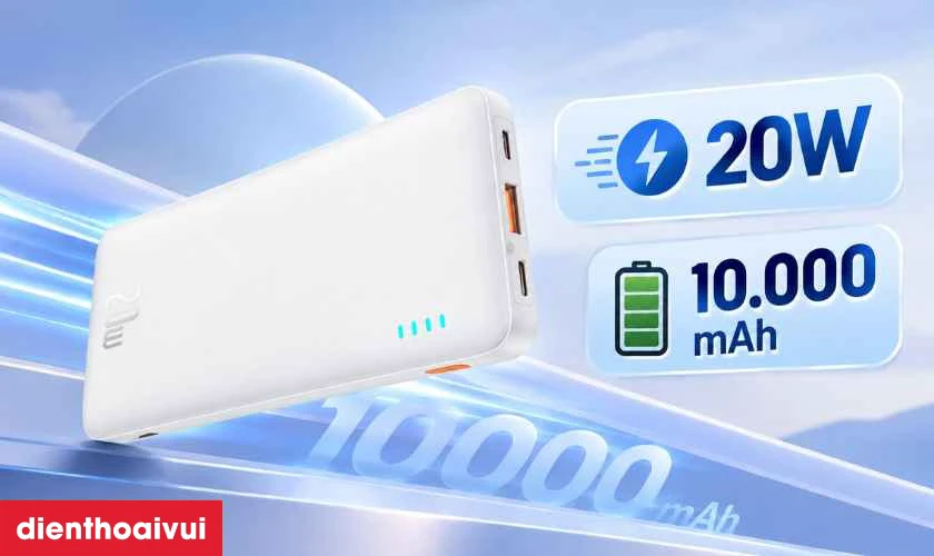 Pin sạc dự phòng Baseus Airpow Fast Charge 10000mAh 20W