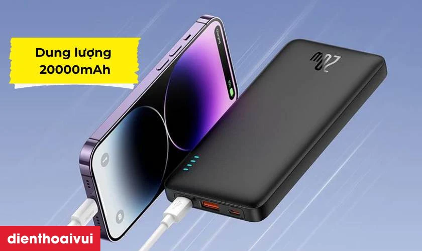 Đặc điểm của pin sạc dự ph&ograve;ng Baseus Airpow Fast Charge 20000mAH 20W