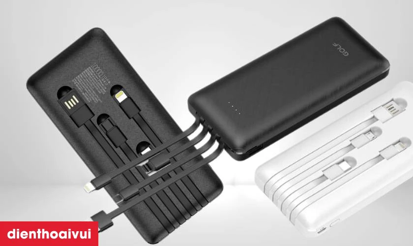 Đặc điểm nổi bật của pin sạc dự phòng Golf 10.000mAh cổng Usb-C kèm cáp L106
