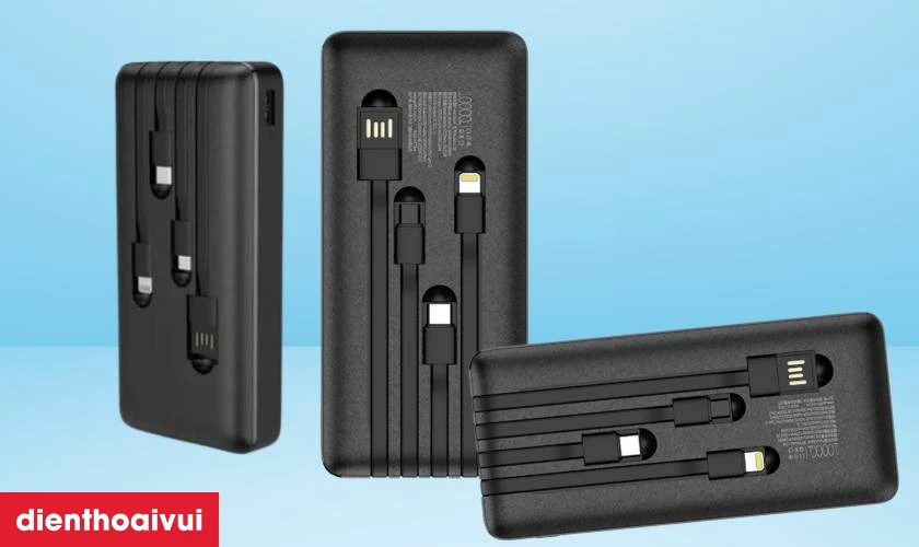 Đặc điểm nổi bật của pin sạc dự phòng Golf 10.000mAh cổng Usb-C kèm cáp L106