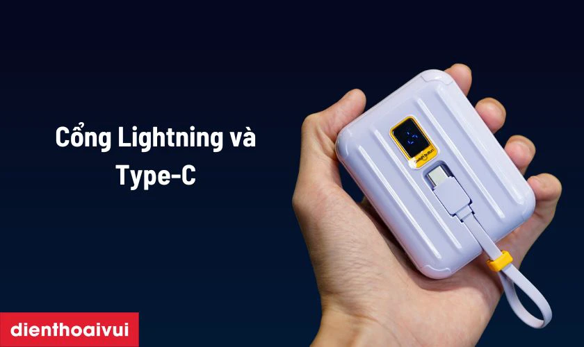 Hỗ trợ 2 cổng Lightning v&agrave; Type-C