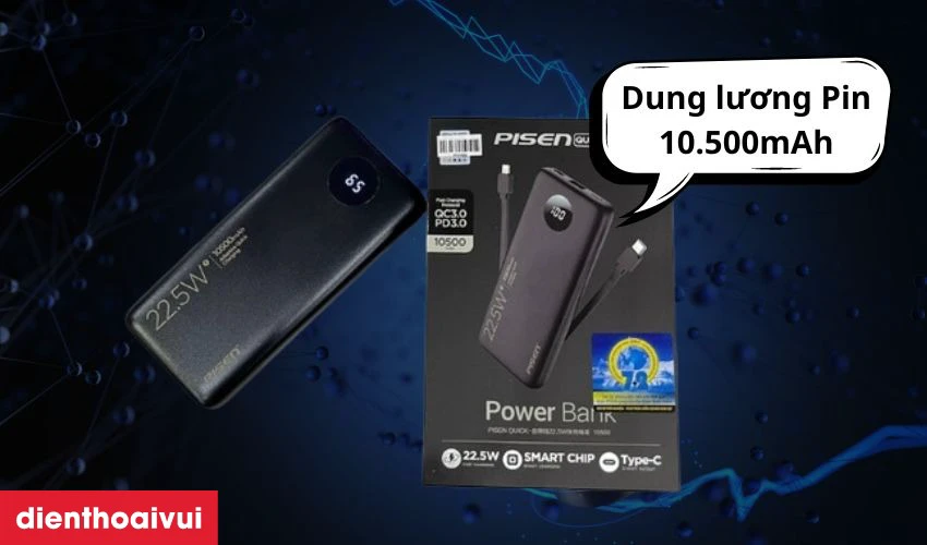 Dung lượng pin lớn sẵn s&agrave;ng nạp sạc bất cứ khi n&agrave;o bạn muốn