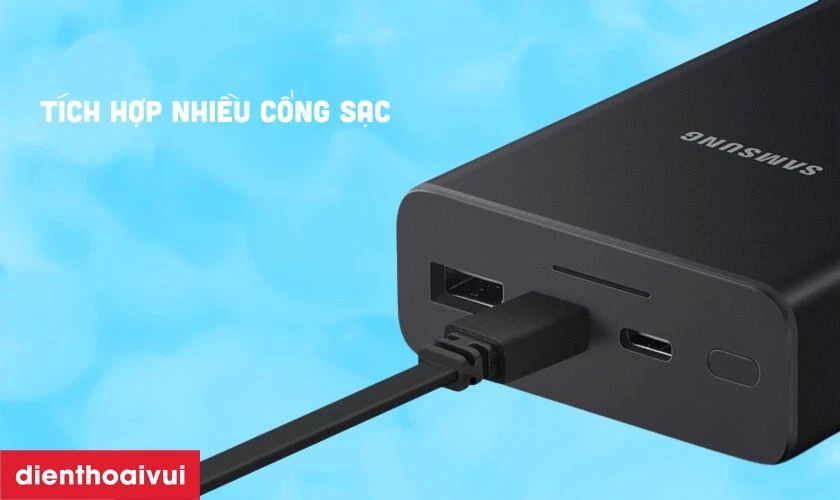Thiết kế tiện dụng, t&iacute;ch hợp nhiều cổng sạc