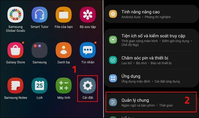 C&agrave;i lại c&agrave;i đặt gốc khi điện thoại Samsung bị đen m&agrave;n h&igrave;nh nhưng vẫn chạy