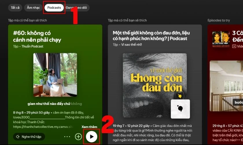 Cách nghe Podcast trên máy tính