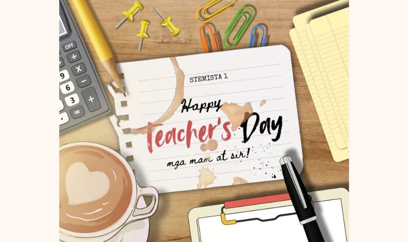 Poster chúc mừng bằng tiếng Anh