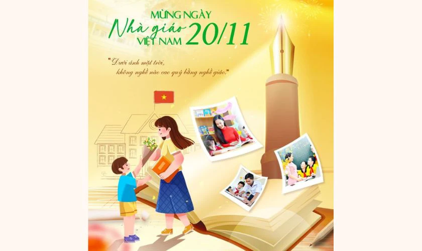 Poster 20/11 đẹp, rõ nét
