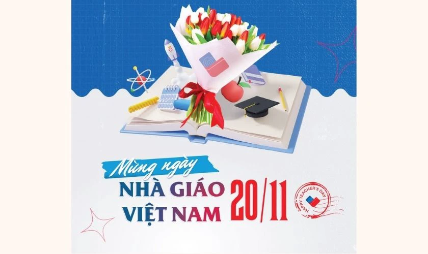 Poster 20/11 dọc ấn tượng
