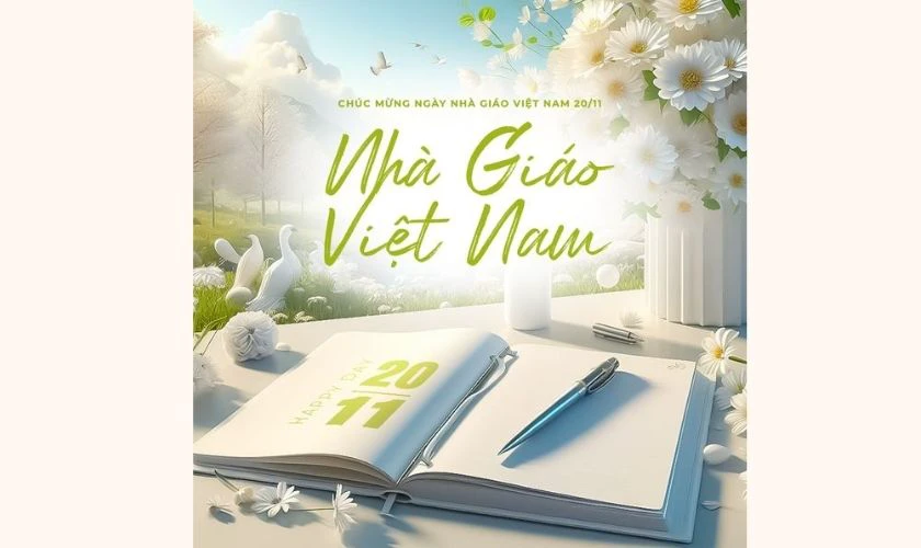 20/11 poster chào mừng ngày Nhà giáo Việt Nam