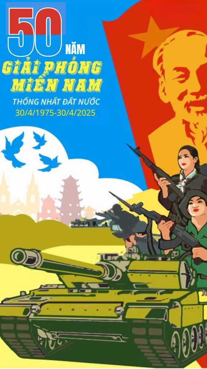 Poster 30/4 sắc nét, đẹp