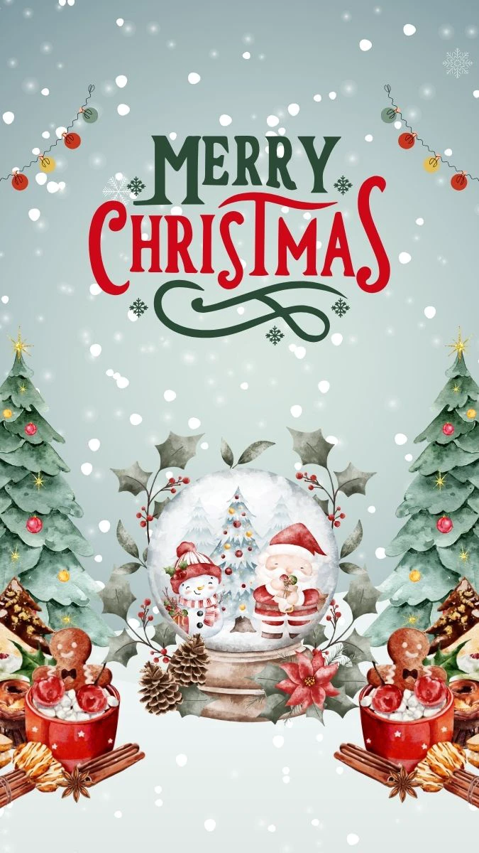 Poster chủ đề Noel dạng dọc độc đáo, ấn tượng