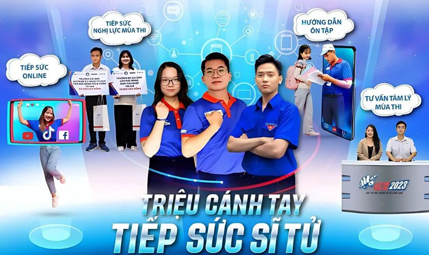 Poster cổ vũ tinh thần 2k7 thi cử thật tốt